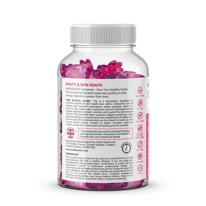 Collagen Activate Gummies bottle showcasing strawberry-flavored supplements for skin health and hydration.