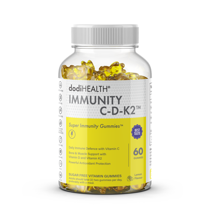 Immunity Gummies with Vitamin C, D3 & K2 - Sugar-Free, Halal, UK