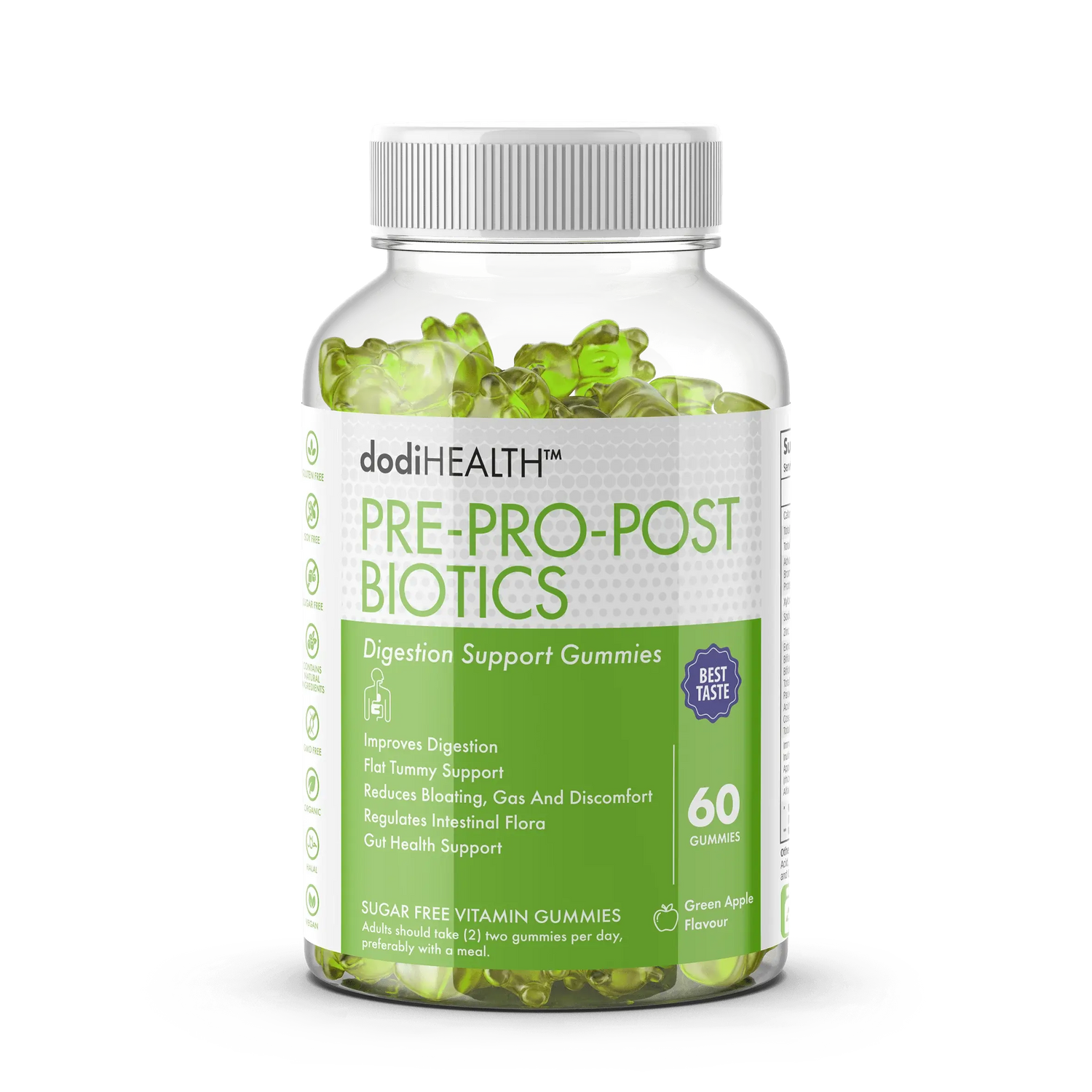 Pre Pro Post Biotic gummies bottle – gut health and digestive balance supplement